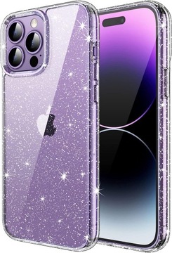 Etui BROKAT SHINE +Szkło do iPhone 14 Pro Max 2MM