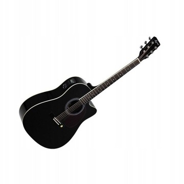 GITARA AKUSTYCZNA EVER PLAY AP-400CEQ BK POKROWIEC