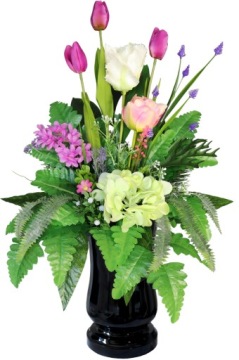 Тюльпаны MAX Центральная часть + Букет - Лиловый/Розовый