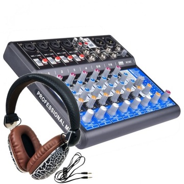 Mikser Audio DNA MC08X 8-kanałowy + Słuchawki