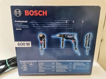 Дрель BOSCH GSB 600 / КОРОБКА В ОЧЕНЬ ХОРОШЕМ СОСТОЯНИИ