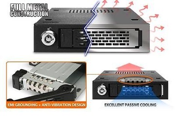 Icy Dock ToughArmor MB991SK-B Металлический отсек для 2,5-дюймовых жестких дисков SATA и твердотельных накопителей