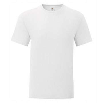 MĘSKI T-SHIRT ICONIC FRUIT OF THE LOOM WHITE 5XL