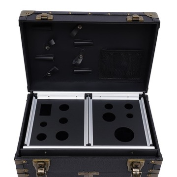 RETRO KUFEREK KOSMETYCZNY WALIZKA NA KÓŁKACH