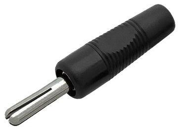 Wtyk; banan izolowany 4mm kołkowy; WB425/10/SW