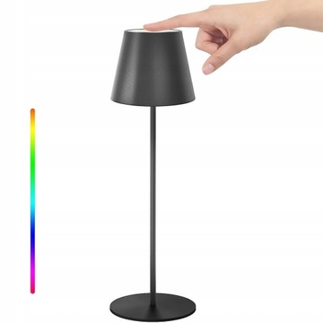 LAMPKA NOCNA DOTYKOWA BEZPRZEWODOWA LED 8 KOLORY