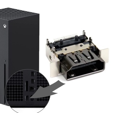 РАЗЪЕМ РАЗЪЕМА ПОРТ HDMI ИЗОБРАЖЕНИЕ ДЛЯ КОНСОЛИ XBOX SERIES X