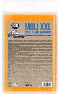 MIKROFIBRA K2 MOLI RĘCZNIK DO OSUSZANIA AUTA XXL