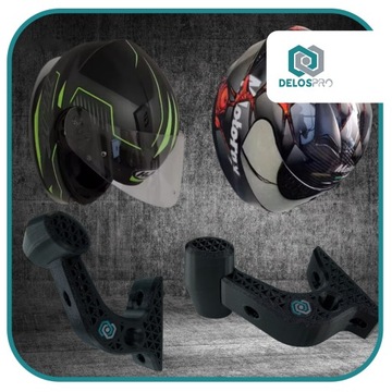 Hak wieszak na kask motocyklowy NR 1 BLACK - Solidny i stylowy uchwyt