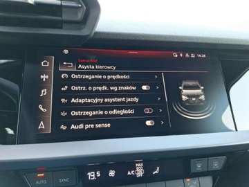 Audi A3 8Y Limousine Facelifting 1.5 35 TFSI 150KM 2025 Audi A3 Limousine Adaptacyjny tempomat, asystent swiatel drogowych, pakiet, zdjęcie 25