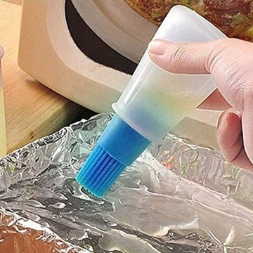 СИЛИКОНОВАЯ ЩЕТКА С КОНТЕЙНЕРОМ И ДОЗАТОРОМ МАСЛА ДЛЯ МЯСА НА ГРИЛЬ 60мл