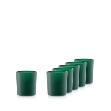 Pojemnik szklany szklanka do zalewu świec zielony mat 70056 190 ml kpl 100