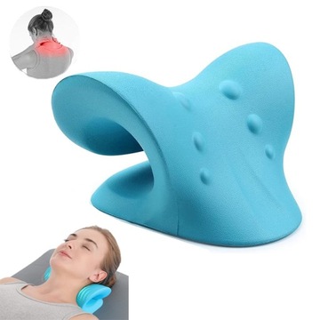 NECK AND SHOULDER RELAXER CERVICAL TRACTION DEVICE CHIROPRACTIC PILLOW NECK