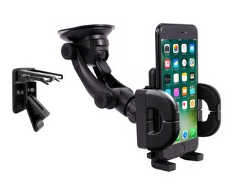 Trzymak do samochodu na telefon do szyby i kratki