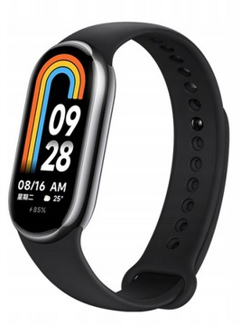 Smartwatch Xiaomi Mi Band 8 CZARNY wersja CHIŃSKA Angielskie menu