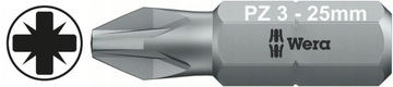WERA 855/1 Z Bit Grot PZ3 Pozidriv PZ 3 25mm 1szt