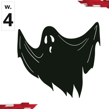 Halloween duchy duszki ghost mara nalepka naklejka