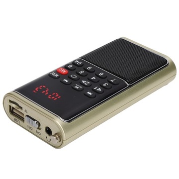 МАЛЕНЬКАЯ ПОРТАТИВНАЯ КАРМАННАЯ РАДИО НА АККУМУЛЯТОРЕ FM 3W L-338