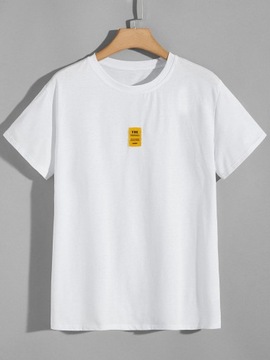 G1313 BIAŁY MĘSKI T-SHIRT SHEIN L