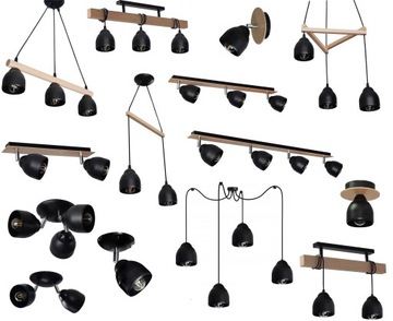 ПОТОЛОЧНЫЙ СВЕТИЛЬНИК 022-3PR LED ДЕРЕВО МЕТАЛЛ