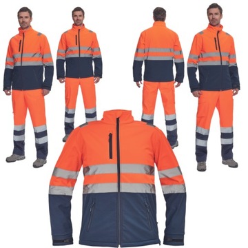 Kurtka softshell roboczy odblaskowy drwala Cerva