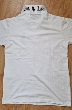 Biała koszulka Polo by Ralph Lauren L paski