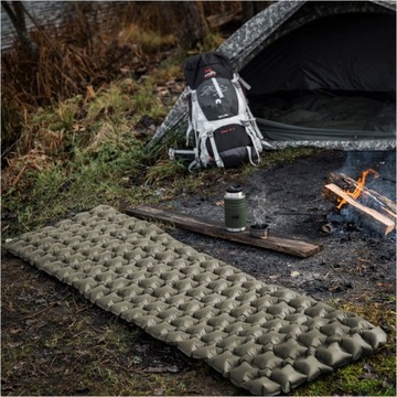 M-TAC НАДУВНАЯ ПОДДЕРЖКА ВОЕННЫЙ МАТРАС 195x60 см Оливковый +ЧЕХЛ