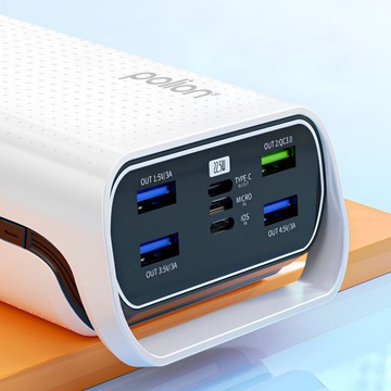 Powerbank Polion 22,5W 40000MAH USB-C USB-A PD 3.0 QC 3.0 Кабель