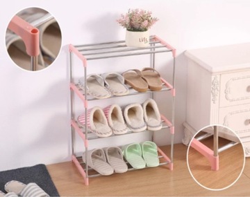 ПОЛКА ДЛЯ ОБУВИ КНИЖНЫЙ ШКАФ МЕТАЛЛИЧЕСКИЙ ШКАФ-СТОЙКА 4 ПОЛКИ