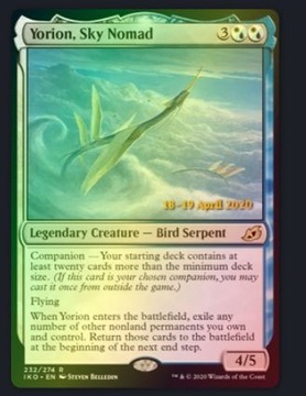 Yorion, Sky Nomad (V.2) FOIL Ikoria: Lair of Behemoths: Promos B01