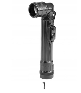LATARKA KĄTOWA 16CM LED CZARNA + SOCZEWKI MIL-TEC