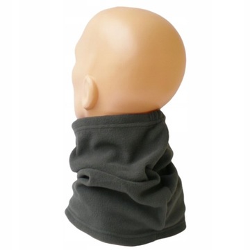 Флисовый шарф Solognac, большой, мягкий, теплый, цвета хаки.