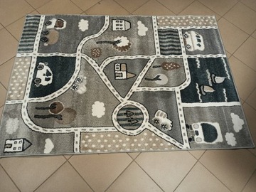 КОВЕР FUN STRADE 80x150 CITY TOWN GREY 3D HIT