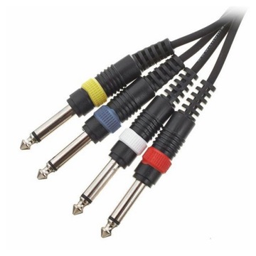 Многопарный многожильный аудиокабель 4x Jack 6,3 мм 6 м sssnake MPP4060