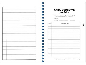 Папка ЛИЧНОЕ ДЕЛО с папкой Т-02, синяя.