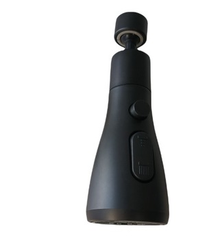 УДЛИНИТЕЛЬ КУХОННОГО КРАНА АЭРАТОР АЭРАТОР 3 ФУНКЦИИ 360° ЧЕРНЫЙ