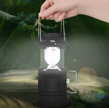 СОЛНЕЧНАЯ МНОГОФУНКЦИОНАЛЬНАЯ USB СВЕТОДИОДНАЯ АККУМУЛЯТОРНАЯ ЛАМПА для выживания в кемпинге