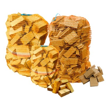 Rozpałka 48dm3 Drewno Ścinki Fryzy Ścinki parkietu Podpałka 19kg Transwood