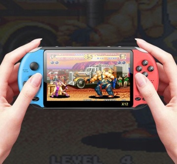 Портативная игровая консоль X12 в стиле ретро, ​​5000 игр, экран 5,1 дюйма, 8 ГБ, польское меню