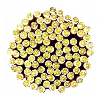 100 LED LAMPKI CHOINKOWE ZEWNĘTRZNE BIAŁE CIEPŁE