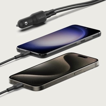 Автомобильное зарядное устройство Belkin с двумя USB-портами, 42 Вт