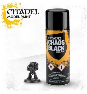 Citadel Chaos Black Spray 400ml Podkład Primer