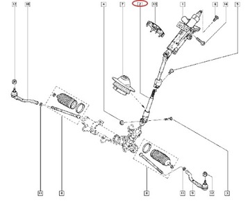 KŘIŽÁK SLOUPEC VOLANT TRAFIC II VIVARO ORIG.