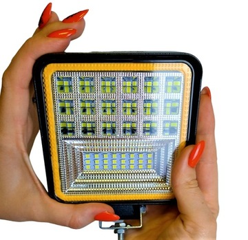 Lampa LEDOWA robocza dwie funkcje LED 12-24V 126W