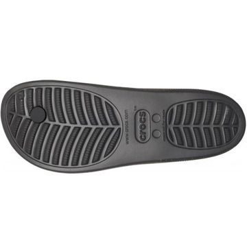 Klapki damskie Crocs Classic Platform Flip czarne 207714 001 41-42