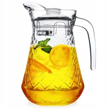 DZBANEK NA NOPOJE SOK LEMONIADĘ SZKLANY 1,4L