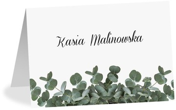 Winietki EKO EUKALIPTUS ślub chrzest komunia