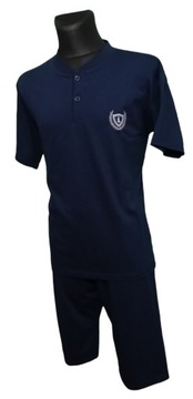 Piżama męska 100% BAWEŁNA krótki rękaw krótkie spodenki szorty 5 XL / 5XL