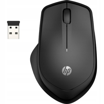 Myszka bezprzewodowa HP 280 Silent, żywotność baterii 18 msc, cicha 19U64AA
