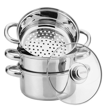GARNKI NA PARĘ 7L 4 ELE 20CM KINGHoff KH-3321
